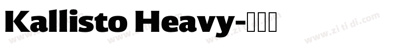Kallisto Heavy字体转换